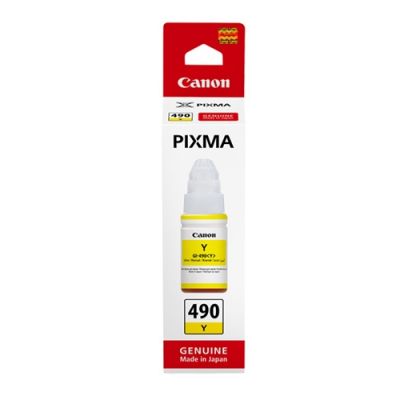 Canon GI-490Y (0666C001) Yellow Original Ink - G1400 / G2400 (T1570)