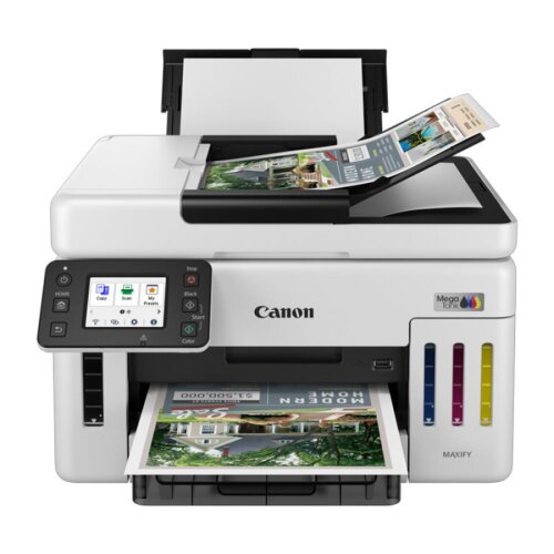 Canon Maxify GX6140 Wi-Fi + Tarayıcı + Fotokopi Renkli Çok Fonksiyonlu Tanklı Mürekkep Püskürtmeli Yazıcı (Türkiye Garantili) - 1