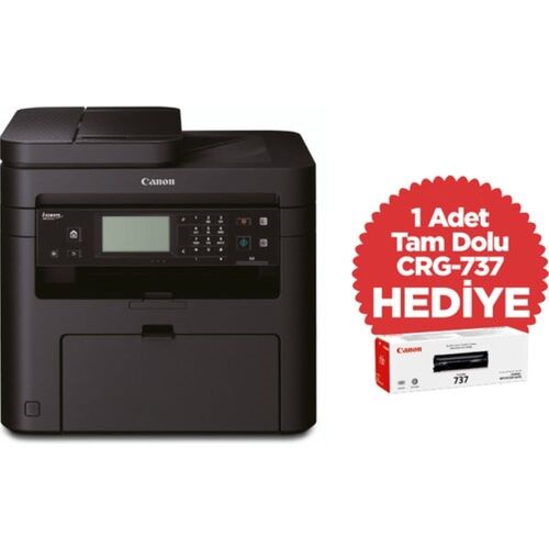 Canon MF237W (1418C113) Multifunctional Laser Printer Copier + Scanner + Fax + Airprint with Wi-Fi + 1 Toner (T15847)