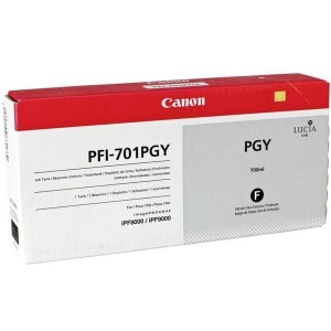 Canon PFI-701PGY (0910B001) Photo Gray Original Cartridge - iPF8000 / iPF8100 (T2551)