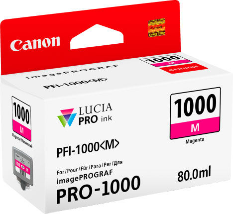 Canon PFI-1000M (0548C001AA) Magenta Original Cartridge - iPF Pro-1000 (T7468)