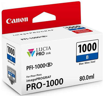 Canon PFI-1000B (0555C001) Blue Original Cartridge - iPF Pro-1000 (T12629) - CANON