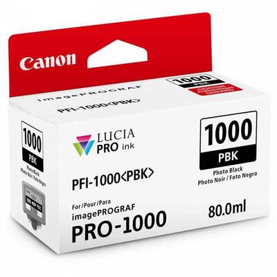 CANON - Canon PFI-1000PBK (0546C001) Photo Black Original Cartridge - iPF Pro-1000 (T12632)