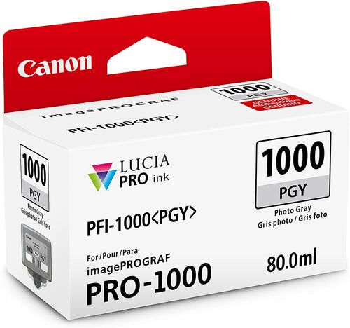 Canon PFI-1000PGY (0553C001) Foto Gri Orjinal Kartuş - iPF Pro-1000 (T12630)