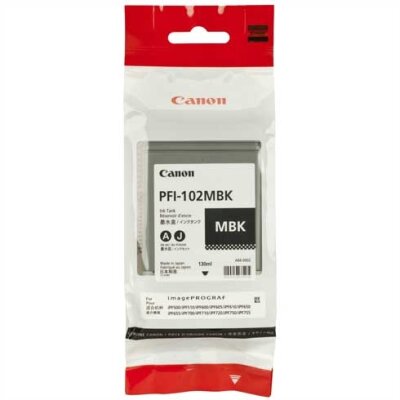 Canon PFI-102MBK (0894B001) Matte Black Cartridge - IPF500 / IPF600 (T2270) - 2