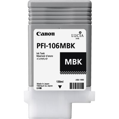 Canon PFI-106MBK (6620B001) Matte Black Original Cartridge - IPF6300 / IPF6400 (T6573)
