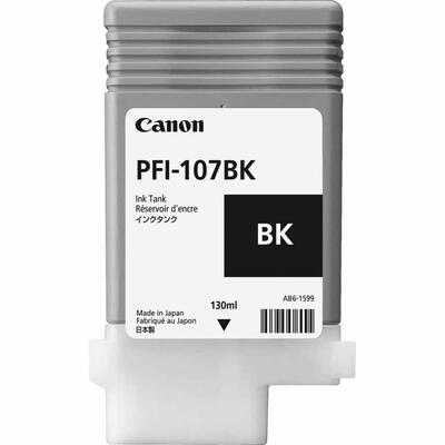 CANON - Canon PFI-107BK (6705B001) Black Original Cartridge - iPF680 / iPF685 (T6571)