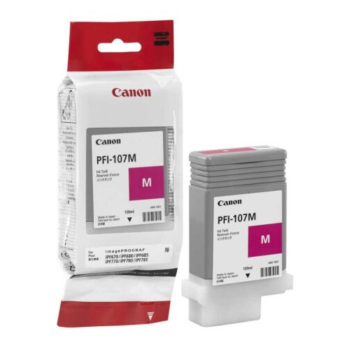 Canon PFI-107M (6707B001) Magenta Original Cartridge - iPF680 / iPF685 (T7662) - 2