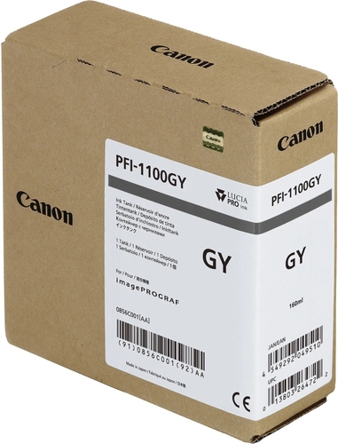 Canon PFI-1100GY (0856C001) Grey Original Ink Cartridge - Pro2000 / Pro2100