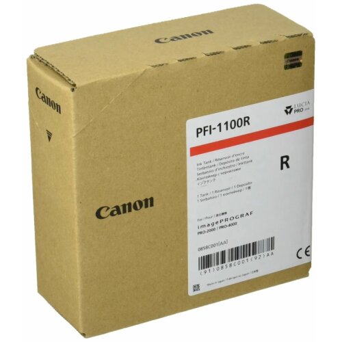 Canon PFI-1100R (0858C001) Kırmızı (Red) Orjinal Kartuş - Pro2000 / Pro2100A - 1