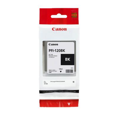 Canon PFI-120BK (2885C001) Black Original Cartridge - TM-200 / TM-205 (T13355) - CANON