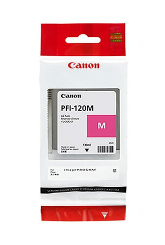 Canon PFI-120M (2887C001) Magenta Original Cartridge - TM-200 / TM-205 (T13356)