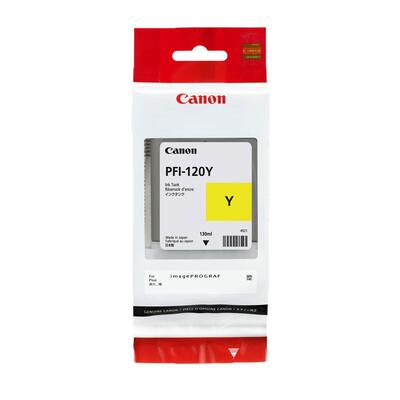CANON - Canon PFI-120Y (2888C001) Yellow Original Cartridge - TM-200 / TM-205 (T13357)