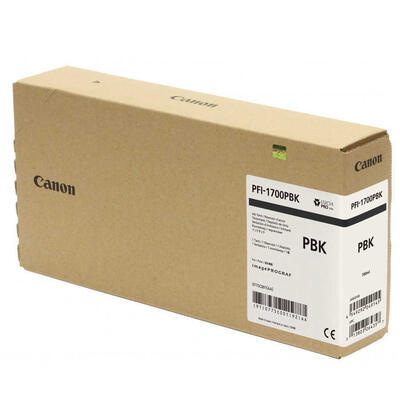 CANON - Canon PFI-1700PBK (0775C001AA) Foto Siyah Orjinal Kartuş - PRO-2000 / PRO-4000 (T12685)