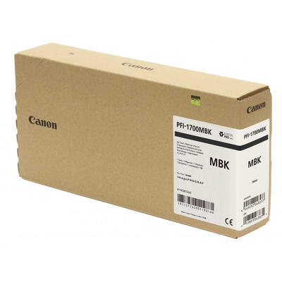 CANON - Canon PFI-1700MBK (0774001AA) Mat Siyah Orjinal Kartuş - PRO-2000 / PRO-4000 (T12686)