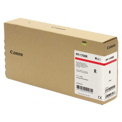 Canon PFI-1700R (0783C001) Red Original Cartridge - PRO-2000 / PRO-4000 - CANON