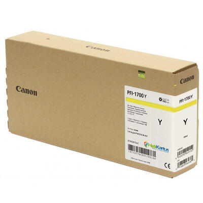 CANON - Canon PFI-1700Y (0778C001AA) Sarı Orjinal Kartuş - PRO-2000 / PRO-4000 (T12684)