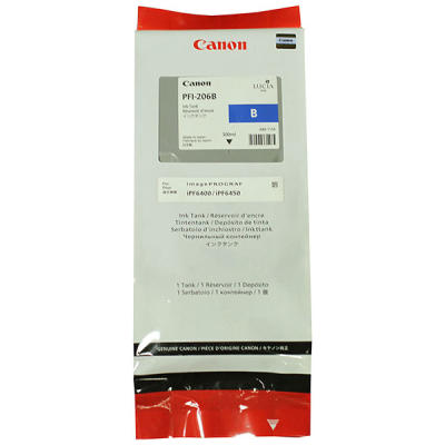 CANON - Canon PFI-206B (5311B001) Blue Original Cartridge - iPF6400 / iPF6450 (T7461)