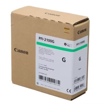 Canon PFI-2100G (5273C001) Yeşil Orjinal Kartuş - GP-2000 / GP-4000 - CANON