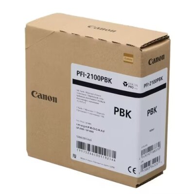 Canon PFI-2100PBK (5266C001) Foto Siyah Orjinal Kartuş - GP-2000 / GP-4000 - CANON