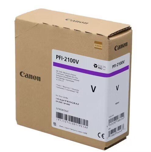 Canon PFI-2100V (5274C001) Mor Orjinal Kartuş - GP-2000 / GP-4000 - 1