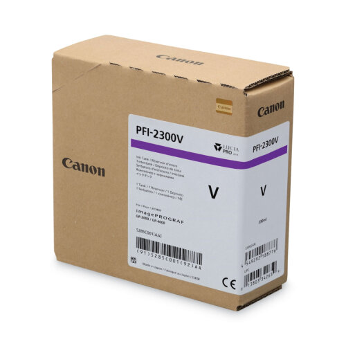 Canon PFI-2300V (5285C001) Mor Orjinal Kartuş - GP-2000 / GP-4000 - 1