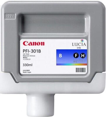 CANON - Canon PFI-301B (1494B001) Blue Original Cartridge 330 Ml. - iPF8000 / iPF8100 (T1480)
