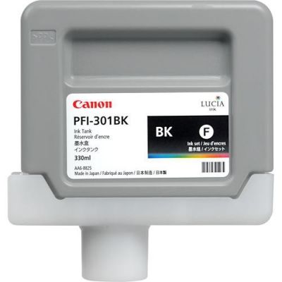 Canon PFI-301BK (1486B001) Black Original Cartridge 330 Ml. - iPF8000 / iPF8100 (T1483)