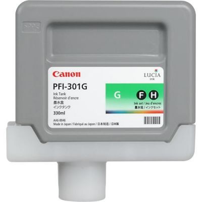 Canon PFI-301G (1493B001) Green Original Cartridge 330 Ml. - iPF8000 / iPF8100 (T1481)