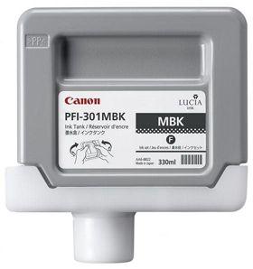 CANON - Canon PFI-301MBK (1485B001) Mat Siyah Orjinal Kartuş 330 Ml. - iPF8000 / iPF8100 (T7465)