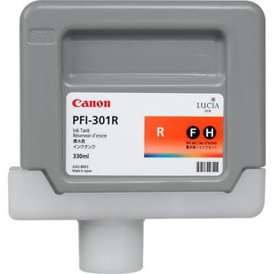 Canon PFI-301R (1492B001) Red Original Cartridge 330 Ml. - iPF8000 / iPF8100 (T1482)