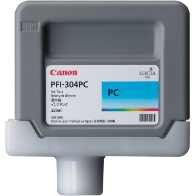 Canon PFI-304PC (3853B001AA) Photo Cyan Original Cartridge 330 Ml. - iPF8300 (T1642)