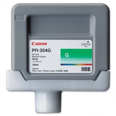 Canon PFI-304G (3856B001AA) Green Original Cartridge 330 Ml. - iPF8300 (T1589)