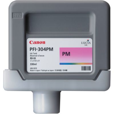 Canon PFI-304PM (3854B001AA) Photo Magenta Original Cartridge 330 Ml. - iPF8300 (T1641)