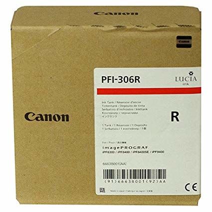 Canon PFI-306R (6663B001) Red Orjinal Kartuş - İPF8400 / İPF9400 (T10157)