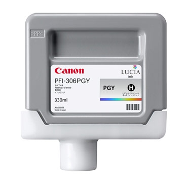 Canon PFI-306PGY (6667B001) Light Gray Original Cartridge - İPF8400 / İPF9400 (T2039)