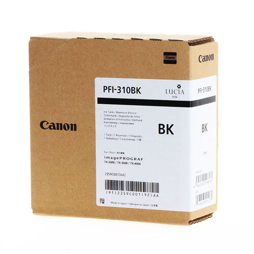 Canon PFI-310BK (2359C001) Black Original Cartridge - TX-2000 / TX-3000 (T12656)