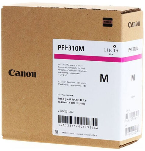 Canon PFI-310M (2361C001) Magenta Original Cartridge - TX-2000 / TX-3000 (T12653)