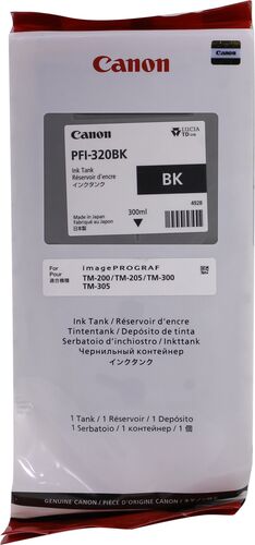 Canon PFI-320BK (2890C001) Black Original Cartridge - TM-200 / TM-205 (T12650)