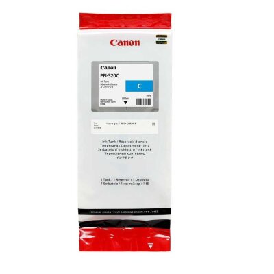 Canon PFI-320C (2891C001) Cyan Original Cartridge - TM-200 / TM-205 (T12648) - 2