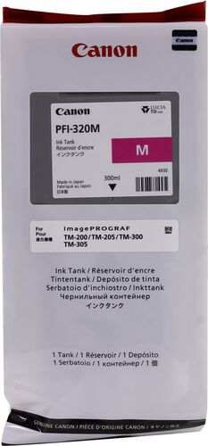 Canon PFI-320M (2892C001) Magenta Original Cartridge - TM-200 / TM-205 (T12647)