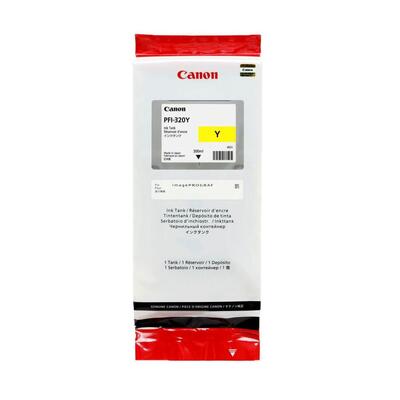 CANON - Canon PFI-320Y (2893C001) Sarı Orjinal Kartuş - TM-200 / TM-205 (T12649)
