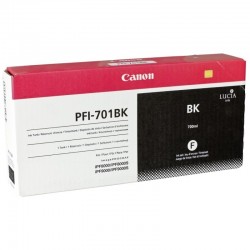 CANON - Canon PFI-701BK (0900B001) Black Original Cartridge - iPF8000 / iPF8100 (T1654)