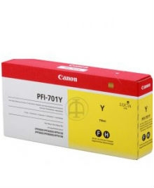 Canon PFI-701Y (0903b001) Yellow Original Cartridge - iPF8000 / iPF8100 (T2427)