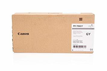 Canon PFI-706GY (6690B001AA) Gray Original Cartridge - iPF8300 / iPF8400 (T7913) - Thumbnail