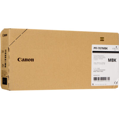 CANON - Canon PFI-707MBK (9820B001) Matte Black Original Cartridge - iPF830 / iPF840 (T7958)
