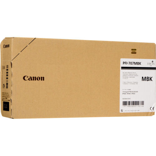 Canon PFI-707MBK (9820B001) Matte Black Original Cartridge - iPF830 / iPF840 (T7958) - 2