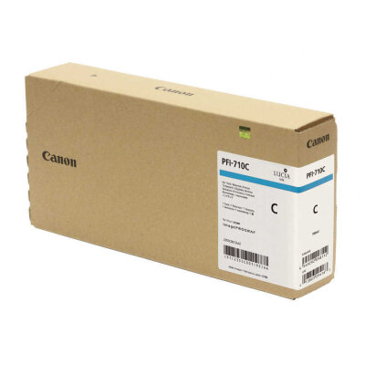Canon PFI-710C (2355C001) Cyan Original Cartridge - TM-2000 / TM-3000 (T12664) - 2