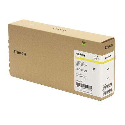 Canon PFI-710Y (2357C001) Yellow Original Crtridge - TM-2000 / TM-3000 (T12666) - CANON