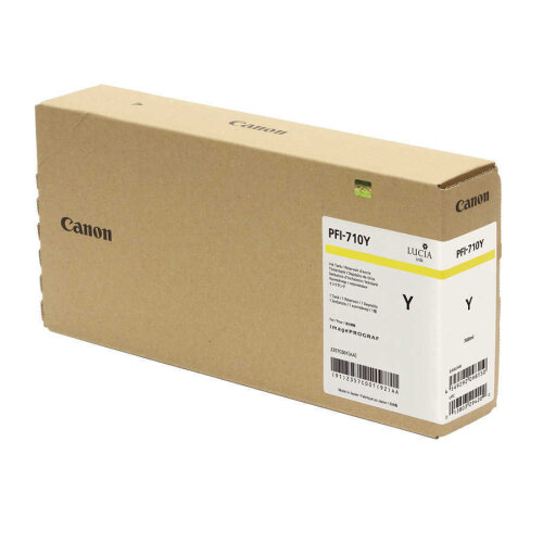 Canon PFI-710Y (2357C001) Yellow Original Crtridge - TM-2000 / TM-3000 (T12666) - 2
